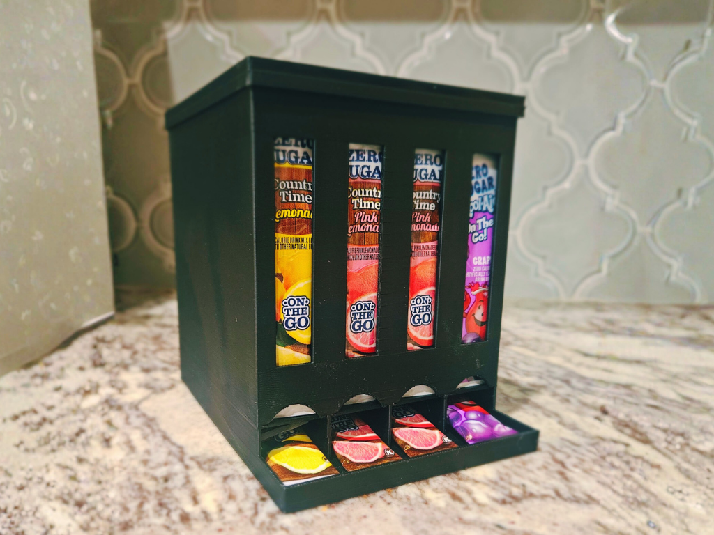 Gravity-Fed Drink Mix Dispenser m/ skjágluggum