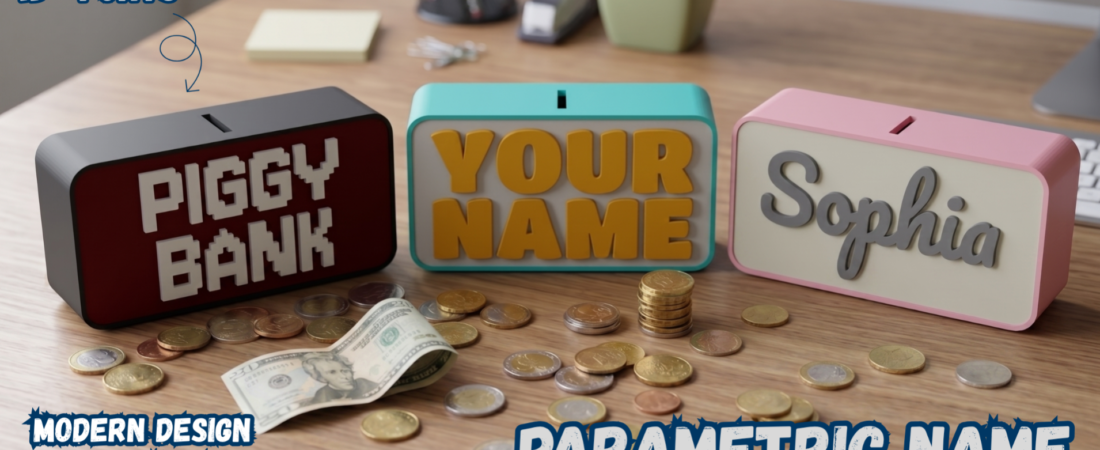 Parametric Name Piggy Bank Maker