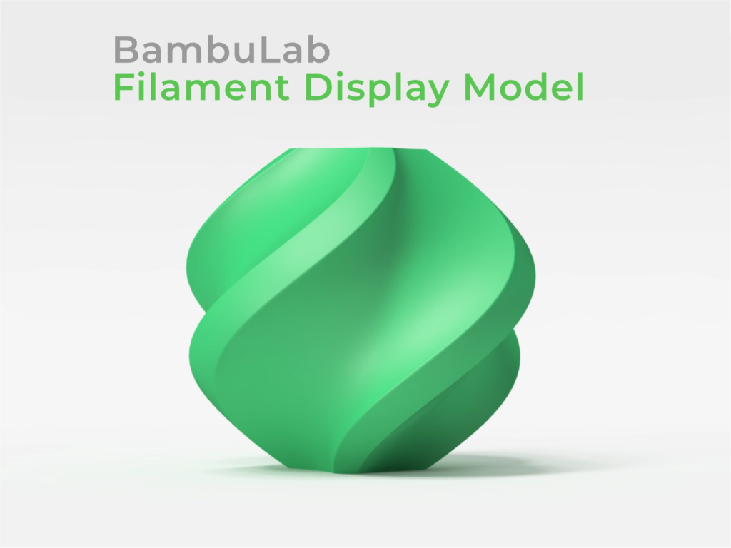 Bambu Lab Filament Display Spiral Ball Model