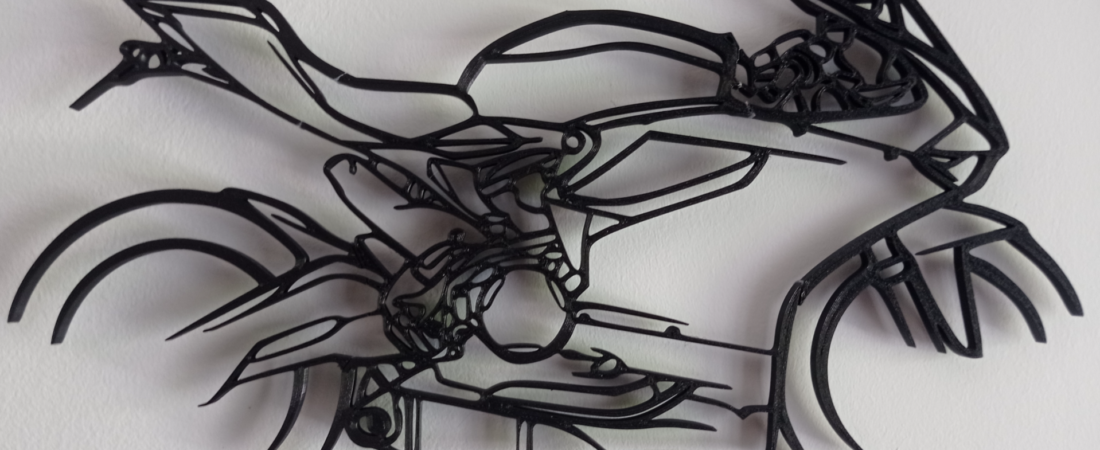 Mótorhjól wall_art 40cm