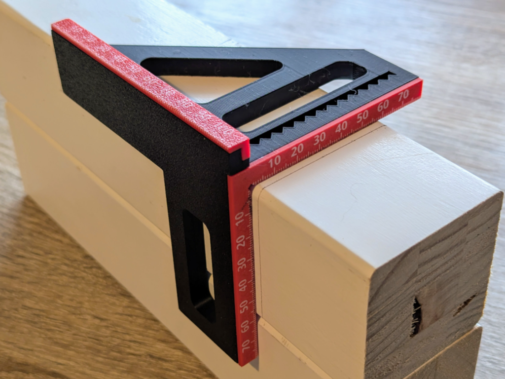 3-ása viðar/málmvinnandi ferningur Metric & Imperial