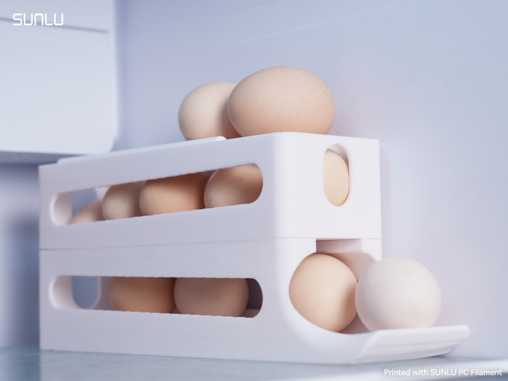 Eggvelting, stöflun rekki