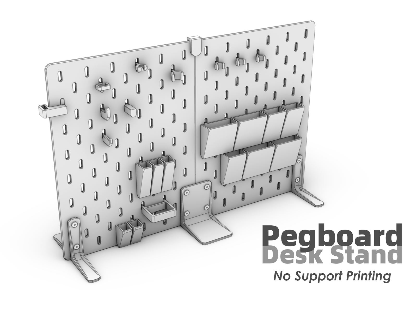Pegboard skrifborðsstandur
