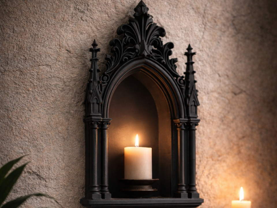 Gothic Wall Shrine - Dark Decor Veggskot