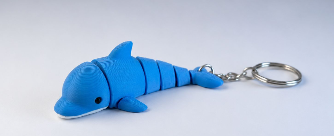 Flexi Dolphin lyklakippa