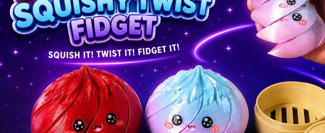 Dumpling Squishy Twist Fidget
