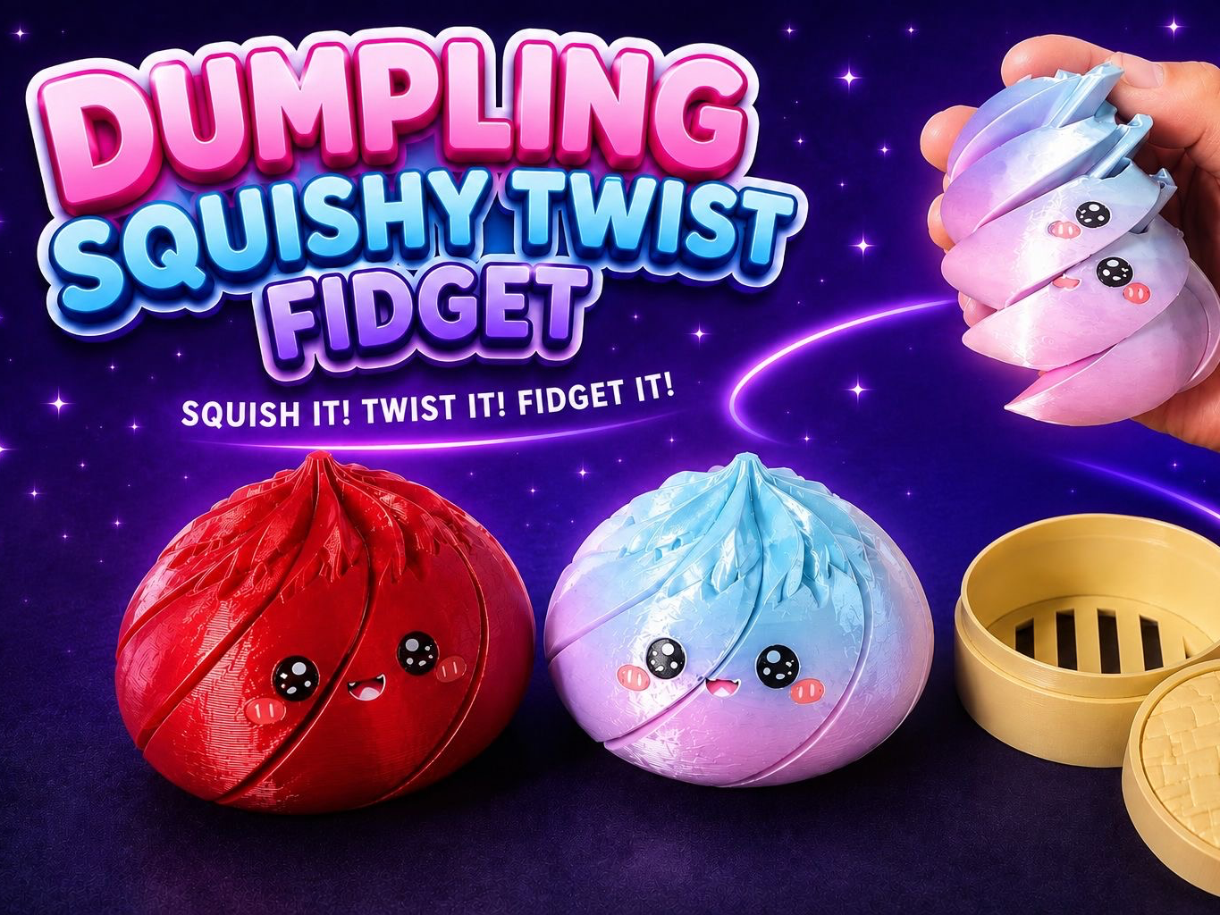 Dumpling Squishy Twist Fidget