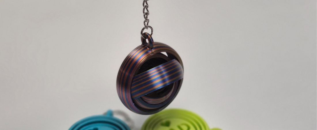 DAD Heart Gyro Fidget Lyklakippa Frjáls til sölu