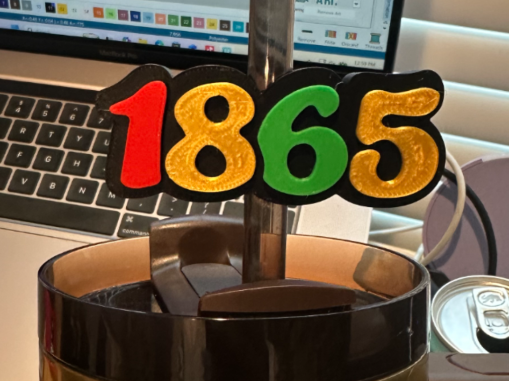 1865 Juneteenth Straw Topper