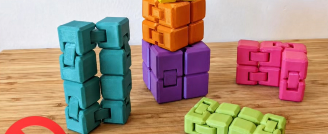 Sterkur Infinity Cube – auðvelt að prenta í þrívídd