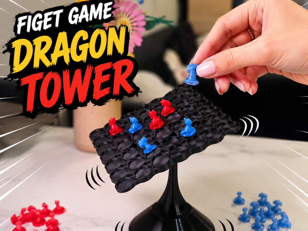 Fidget leikfang, leikur, Dragon Tower