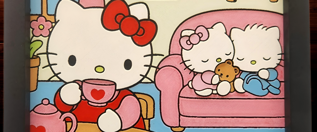 Break Time for Moma Kitty (HK Inspired Piece)