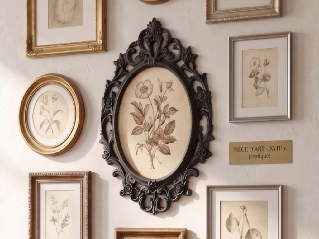 Oval Baroque Frame - The Ebony Gallery Art