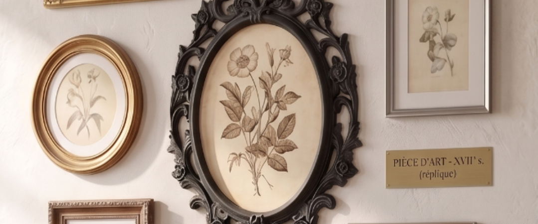Oval Baroque Frame – The Ebony Gallery Art