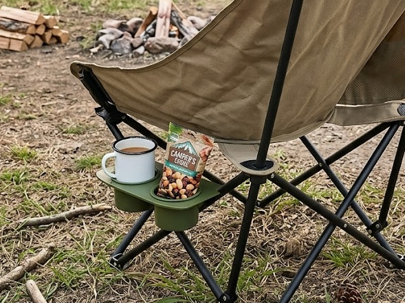 Modular tjaldstæðisstólaskipuleggjari (bolli og tæknibakki)