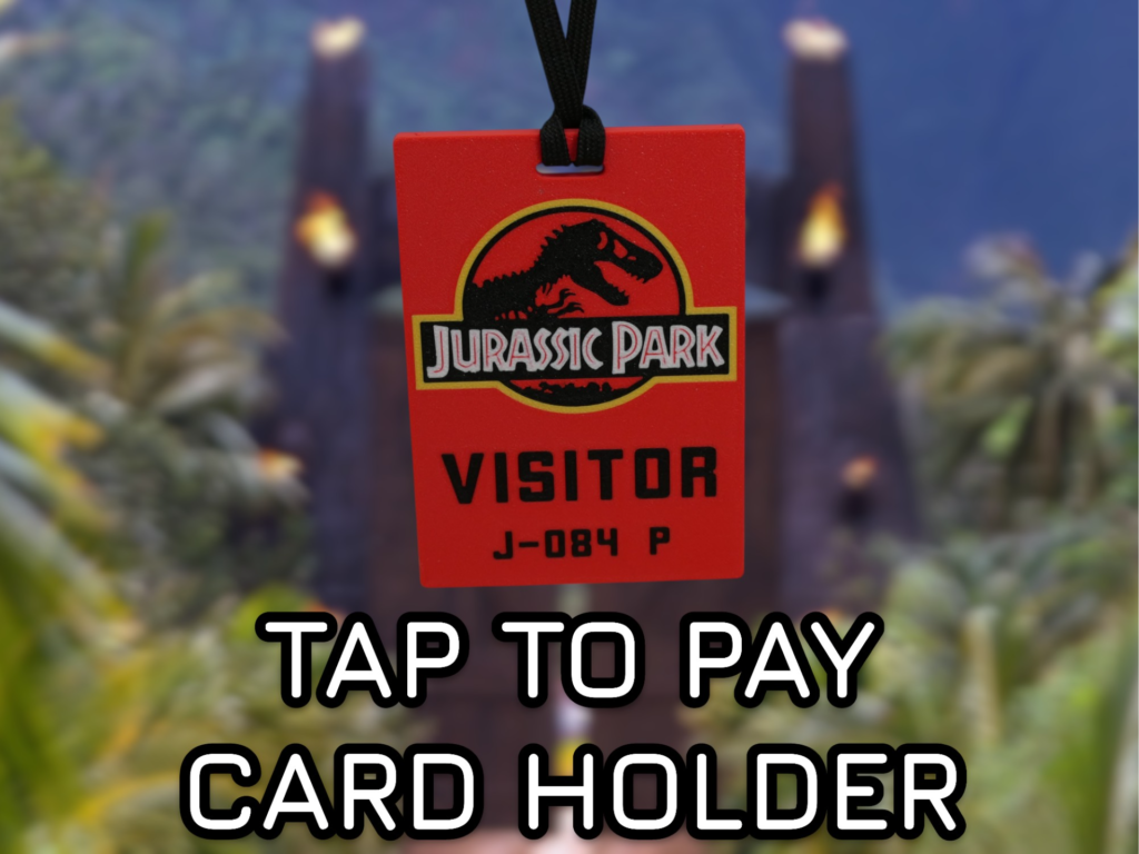 Jurassic Park Visitor Pass Bankaðu til að greiða korthafa