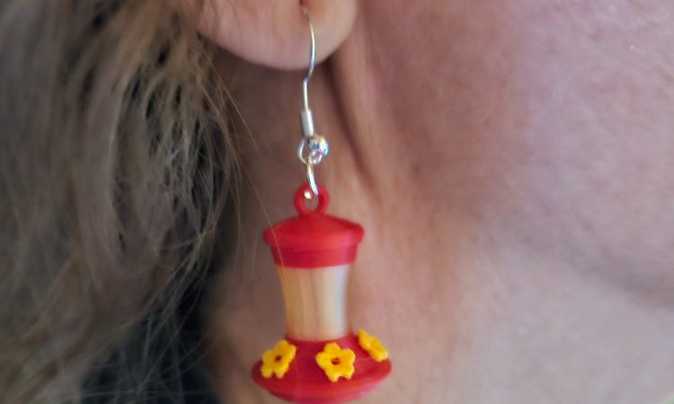 Hummingbird Feeder eyrnalokkar