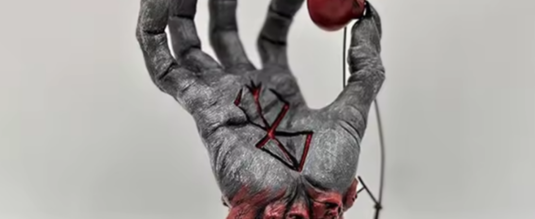 Berserksmynd Hand of God Statue Anime Handcraft