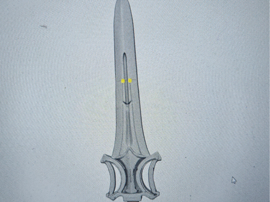 H maður sverð 750 mm