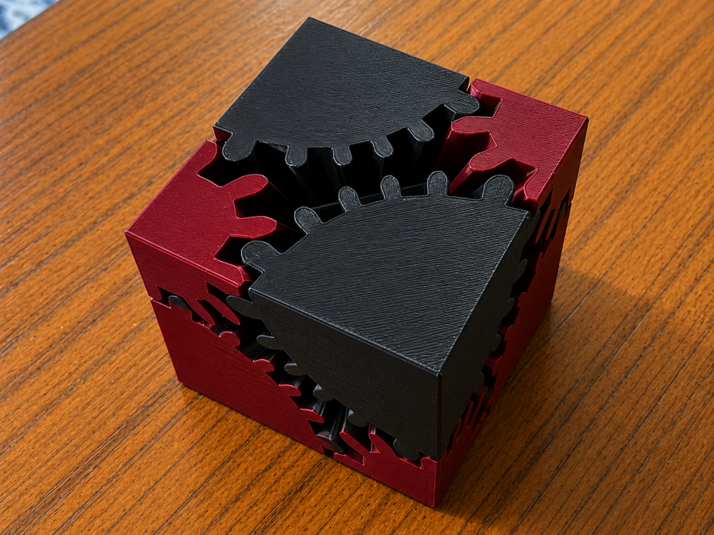 Mini Gear Fidget Cube v2 - auðvelt að prenta í þrívídd