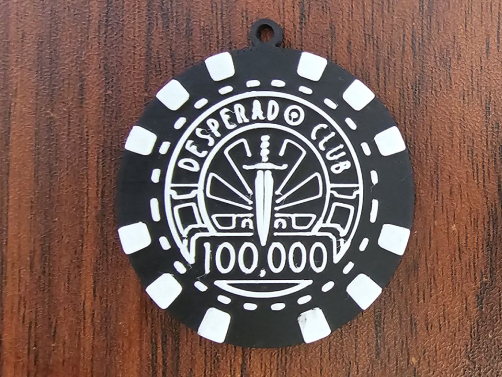 Desperado Club Poker Chip Lyklakeðja