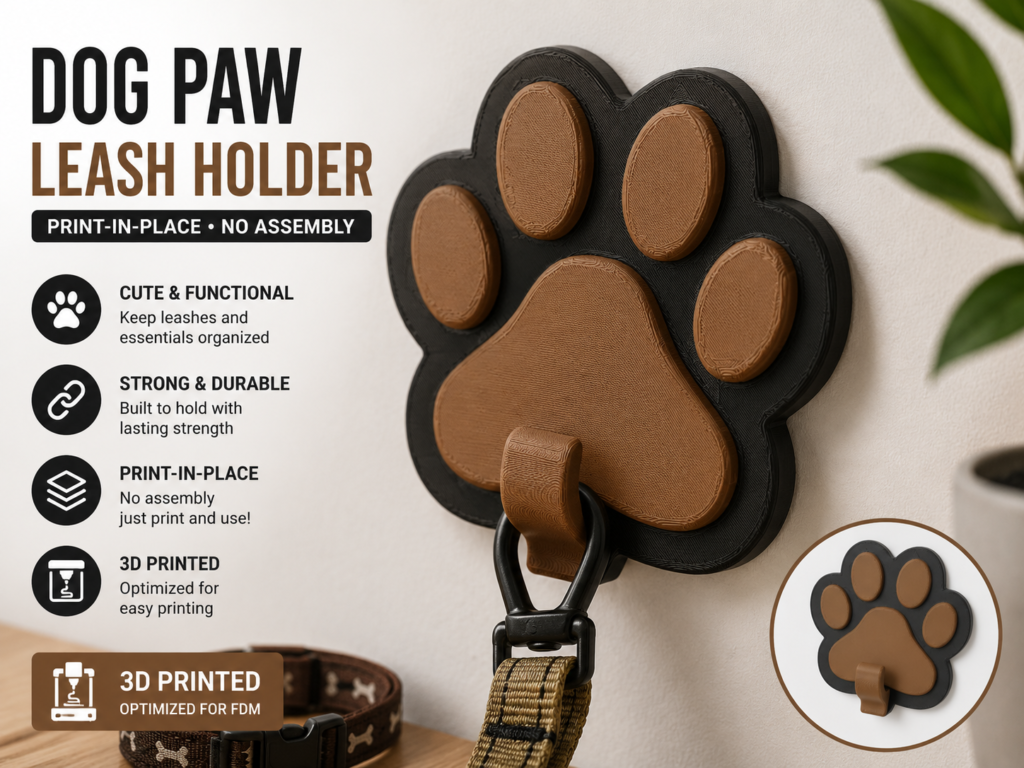Dog Paw Taumhaldari/Krókur